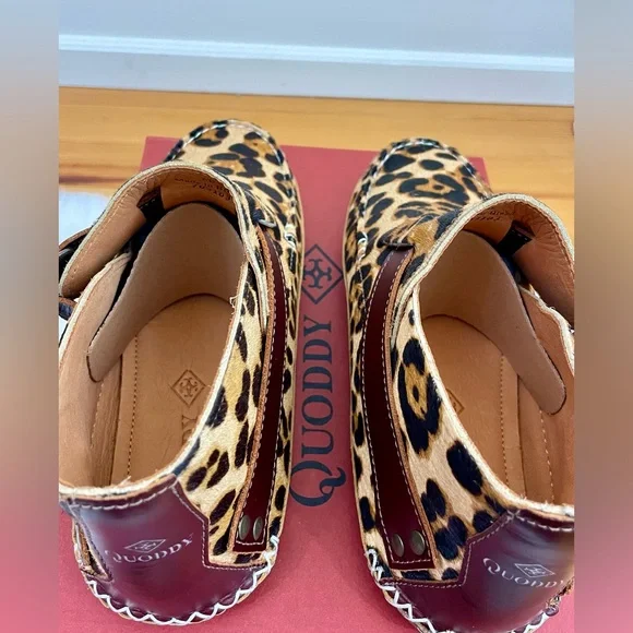 Quoddy Leopard Print Women's Shoes with Brown Accents - Picture 8 of 15